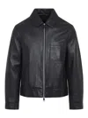 Yves Salomon Black Solid Jacket In Black