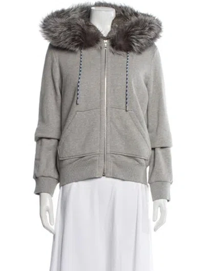 Pre-owned Yves Salomon Jacket In Grey
