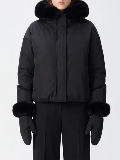 Yves Salomon Jacket Woman Color Black
