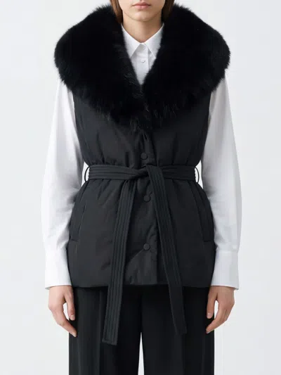 Yves Salomon Jacket Woman Color Black