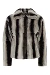 Yves Salomon Veste 55cm In Gray