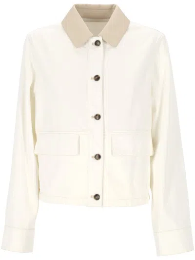 Yves Salomon Jeans In White
