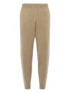 Yves Salomon Knit Sweatpants In Brown