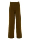 Yves Salomon Knit Wide-leg Trousers In Brown