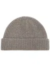 Yves Salomon Knitted Beanie In Nude