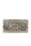 Yves Salomon Knitted Rex Rabbit Headband In Gray