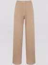 Yves Salomon Knitted Trousers In Neutrals