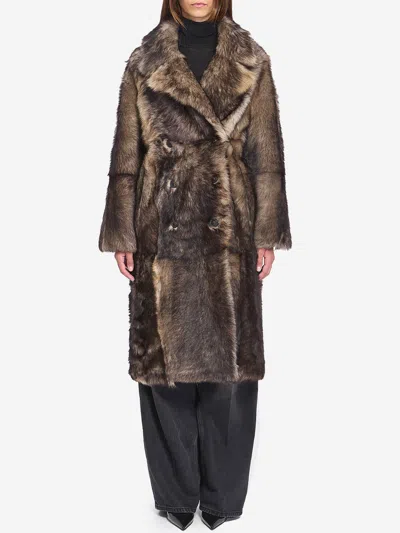 YVES SALOMON LAMB FUR COAT