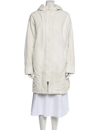 Pre-owned Yves Salomon Lamb Fur Coat In Neutral