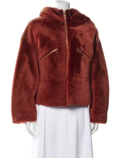 Pre-owned Yves Salomon Lamb Fur Fur Jacket W/ Tags In Pink