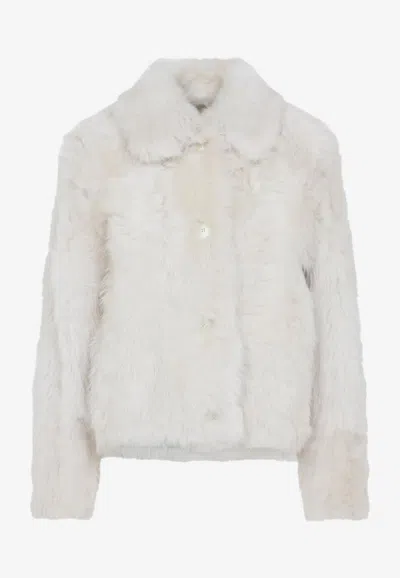 YVES SALOMON LAMB FUR JACKET