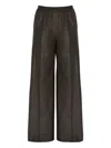 Yves Salomon Lamb-leather Trousers In Brown