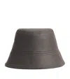 Yves Salomon Lambskin Bucket Hat In Black