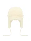 Yves Salomon Cashmere Lambskin Shearling Ushanka In Neutral