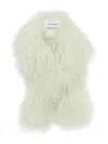 Yves Salomon Lambwool Scarf In Green