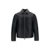 Yves Salomon Leather Zip-up Jacket With Patch Breast-pocket