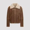 Yves Salomon Shearling Bomber Jacket In Aviateur