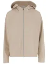 Yves Salomon Leather Jacket With Hood