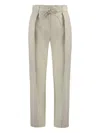Yves Salomon Leather Trousers In Neutrals