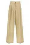 Yves Salomon Women Linen Trousers