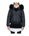 Yves Salomon Black Doudoune Down Jacket In Black
