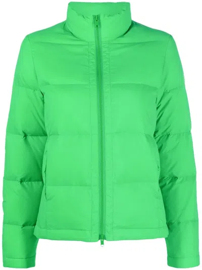 Yves Salomon Daunenjacke Mit Logo-patch In Green