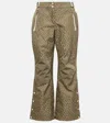 Yves Salomon Logo Printed Ski Pants In Green