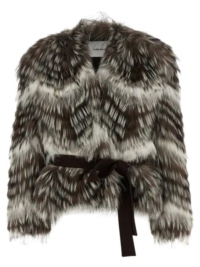 YVES SALOMON YVES SALOMON LONG-HAIRED FUR