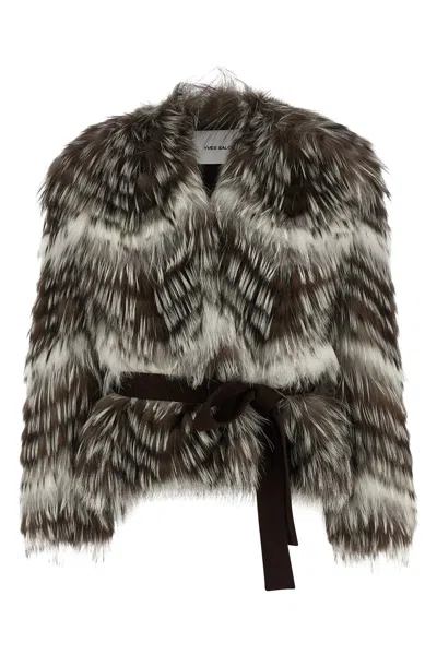 YVES SALOMON LONG-HAIRED FUR