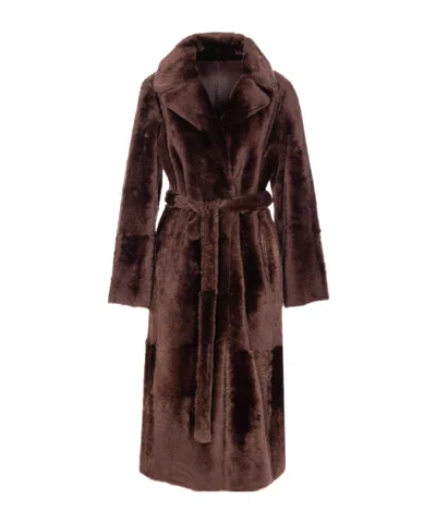 YVES SALOMON LONG SLEEVE FUR