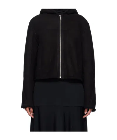 Yves Salomon Long-sleeved Casual Jacket In Black