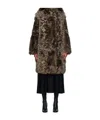 Yves Salomon Long-sleeved Coat In Black