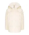 Yves Salomon Long-sleeved Cotton-padded Jacket In Neutral