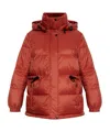 Yves Salomon Reversible Puffer Jacket In Red