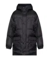 Yves Salomon Long-sleeved Down Jacket In Black