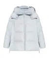Yves Salomon Long-sleeved Down Jacket In White