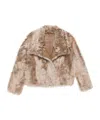 Yves Salomon Long-sleeved Fur In Brown