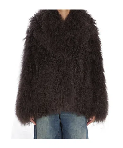 YVES SALOMON LONG-SLEEVED FUR