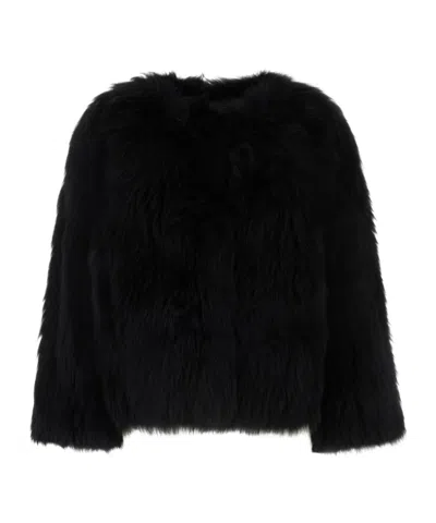 YVES SALOMON YVES SALOMON LUXE FUR-EFFECT JACKET