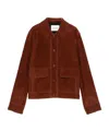 Yves Salomon Long-sleeved Leather Jacket In Brown