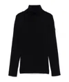 Yves Salomon Long-sleeved Turtleneck Sweater In Black