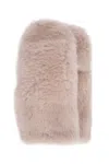 Yves Salomon Soft Faux Fur Rectangular Gloves