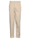 YVES SALOMON YVES SALOMON MAN PANTS BEIGE SIZE XL COTTON