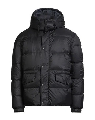 Yves Salomon Man Puffer Black Size 44 Polyamide