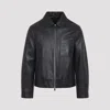 Yves Salomon Black Solid Jacket In Black