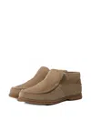 Yves Salomon Merinillo Leather Slip-on Boots In Brown
