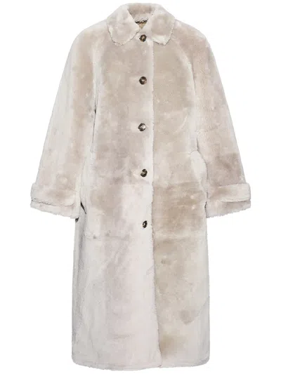 YVES SALOMON MERINO IRONED LAMB COAT