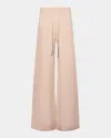Yves Salomon Merino Knit Wide-leg Trousers In Neutral