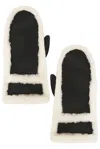 Yves Salomon Merino Mittens In Black