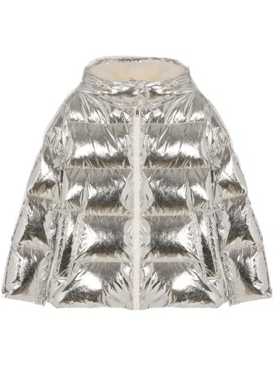YVES SALOMON METALLIC-FINISH COAT